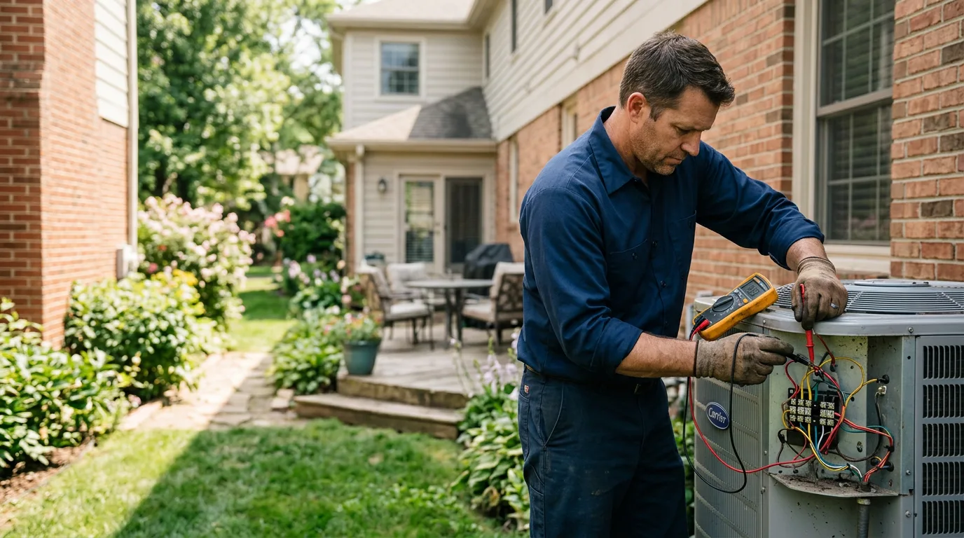 HVAC technician working near Woodstock, GA
